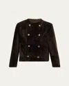 Brunello Cucinelli Reversible Sheep Shearling Double-breasted Jacket In Green