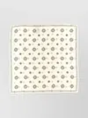 Brunello Cucinelli Reversible Silk Square Clutch Pocket In Neutrals