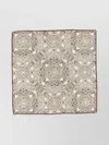 Brunello Cucinelli Reversible Silk Square Pocket Clutch In Neutrals