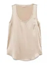 Brunello Cucinelli Women Reversible Top In Beige