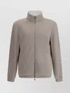 Brunello Cucinelli Reversible Waterproof High-necked Jacket With Cashmere And Silk Blend