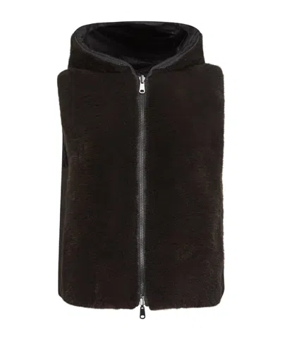 BRUNELLO CUCINELLI BRUNELLO CUCINELLI REVERSIBLE ZIP-UP HOODED GILET