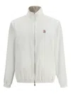 Brunello Cucinelli Reversible Zip-up Lightweight Jacket In White