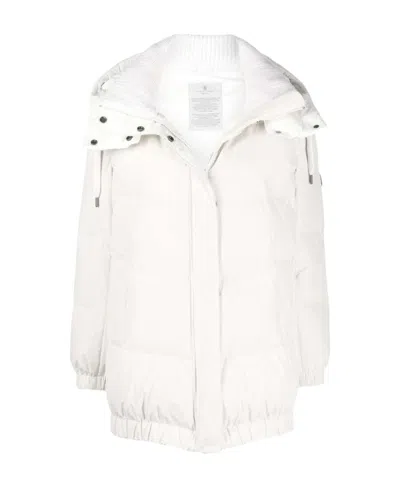 Brunello Cucinelli Rhinestone-embellished Padded Jacket In White