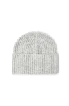 Brunello Cucinelli Rib Knit Beanie In Light Grey