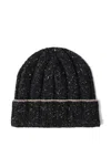 Brunello Cucinelli Rib-knit Cashmere Beanie In Black