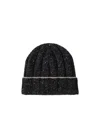 Brunello Cucinelli Rib-knit Cashmere Beanie In Black