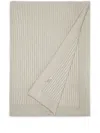 Brunello Cucinelli Rib-knit Cashmere Blanket In Neutrals