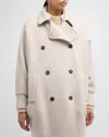 Brunello Cucinelli Mantel  Damen Farbe Beige In C9610 Pearl Grey