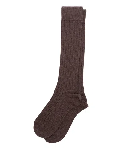 BRUNELLO CUCINELLI RIB KNIT SOCKS
