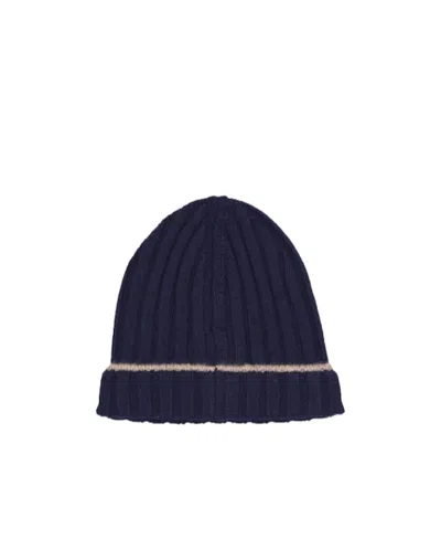 Brunello Cucinelli Rib Knitted Hat In Black