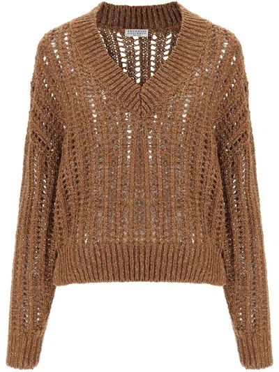 Brunello Cucinelli Rib Sweater R. Brown