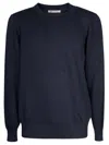 Brunello Cucinelli Navy Fine Gauge Crewneck Sweater