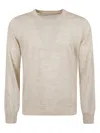 Brunello Cucinelli Crew-neck Fine-knit Sweater In Crewneck