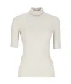 Brunello Cucinelli Rib Turtleneck In White