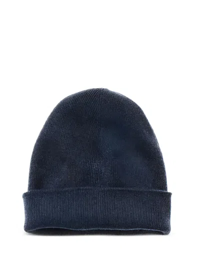 Brunello Cucinelli Ribbed Beanie In Blue