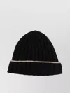 Brunello Cucinelli Men Ribbed Beanie In Black