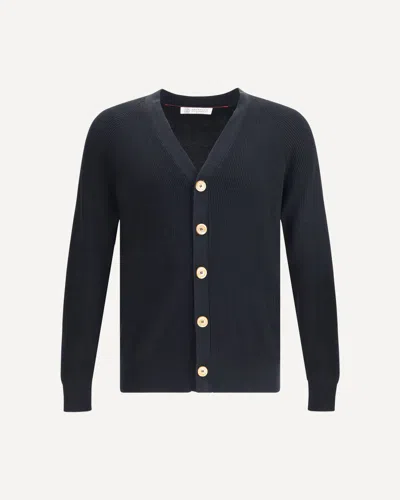 BRUNELLO CUCINELLI RIBBED CARDIGAN