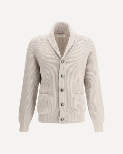 BRUNELLO CUCINELLI RIBBED CARDIGAN