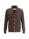 Brunello Cucinelli English Ribbed Knit Cardigan