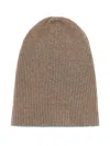 Brunello Cucinelli Beige Beanie Hat In Brown
