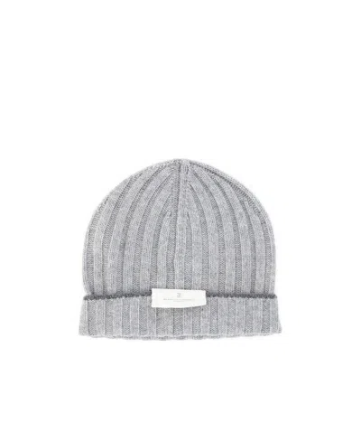 Brunello Cucinelli Beanie Hat In Grey