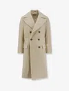 Brunello Cucinelli One-and-a-half Style Cashmere Wide Corduroy Coat In Brown