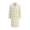 Brunello Cucinelli Men One-and-a-half-breasted Coat In White
