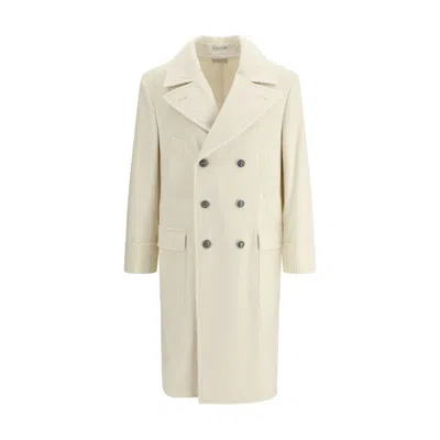 BRUNELLO CUCINELLI RIBBED CASHMERE COAT