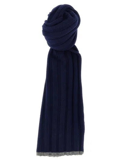 BRUNELLO CUCINELLI BRUNELLO CUCINELLI RIBBED CASHMERE SCARF