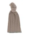 Brunello Cucinelli Men Ribbed Cashmere Scarf In Sand