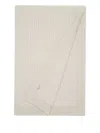 Brunello Cucinelli Ribbed Cashmere Throw (150cm X 200cm) In Neutral