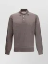 Brunello Cucinelli Polo Shirt In Brown