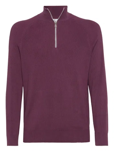 BRUNELLO CUCINELLI RIBBED COTTON SWEATER