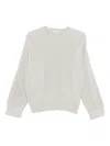 Brunello Cucinelli Ribbed Knit Crewneck Cotton Sweater