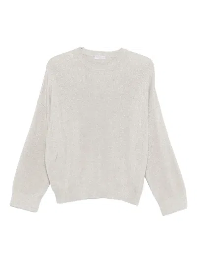 BRUNELLO CUCINELLI RIBBED CREW-NECK SWEATER