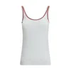 Brunello Cucinelli Women Cotton Top With Shiny Piping In White