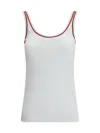 Brunello Cucinelli Ribbed Design Top In White