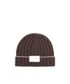 Brunello Cucinelli Men Cashmere Rib Knit Beanie