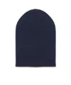 Brunello Cucinelli Ribbed Cashmere Beanie In Black