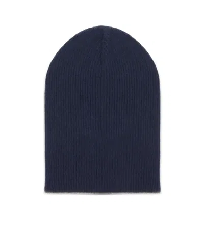 Brunello Cucinelli Ribbed Hat In Black