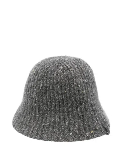 BRUNELLO CUCINELLI RIBBED HAT