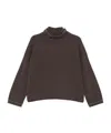 Brunello Cucinelli Cashmere Turtleneck Sweater In Brown