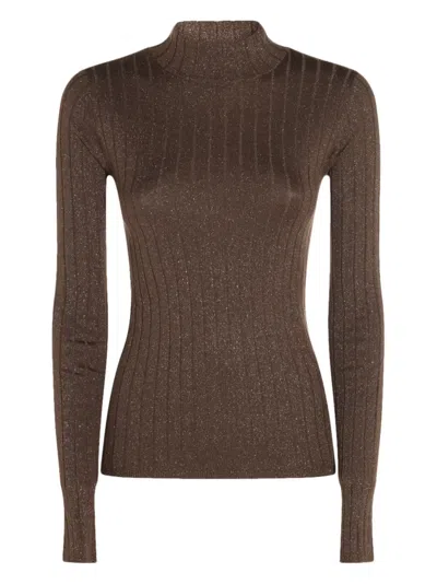 BRUNELLO CUCINELLI RIBBED HIGH-NECK SWEATER