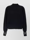 Brunello Cucinelli Ribbed High Neck Sweater With Cuffed Sleeves