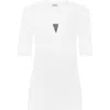 Brunello Cucinelli Front Insert Detailed Slim Fit Top In White