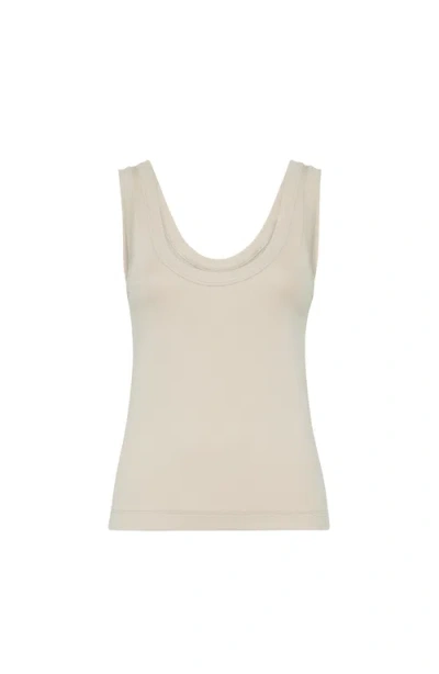 BRUNELLO CUCINELLI BRUNELLO CUCINELLI RIBBED JERSEY TOP
