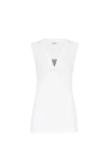 Brunello Cucinelli Stretch-cotton Monili Tank Top