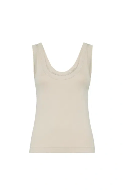 BRUNELLO CUCINELLI BRUNELLO CUCINELLI RIBBED JERSEY TOP