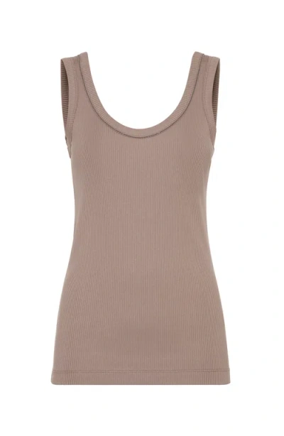 BRUNELLO CUCINELLI BRUNELLO CUCINELLI RIBBED JERSEY TOP